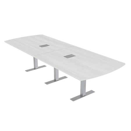 Skutchi Designs 45 in W, 144 in L, 29 in H, Engineered Wood Top, White HAR-AREC-46X143-T-ELEC-WHCYPRESS